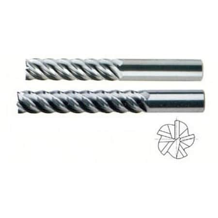 5 Flute Long Length 45 Deg Helix Ticn-Coated Carbide